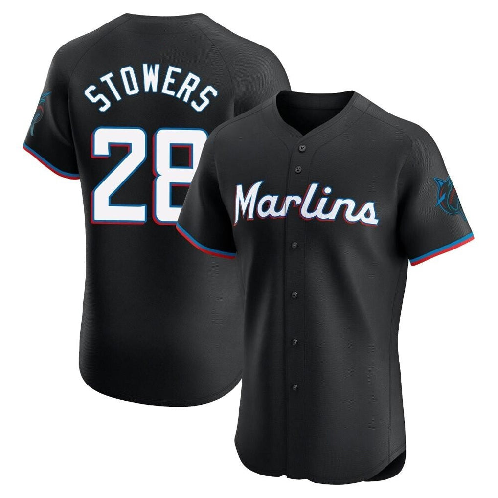 Boles M.Marlins #28 Kyle Stowers Player Black Vapor Home Limited Elite Stitched Jerseys