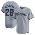 Boles M.Marlins #28 Kyle Stowers Player Gray Home Limited Stitched Jerseys