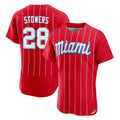 Boles M.Marlins #28 Kyle Stowers Player Red City Connect Home Limited Elite Stitched Jerseys