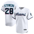 Boles M.Marlins #28 Kyle Stowers Player White  Home Limited Stitched Jerseys