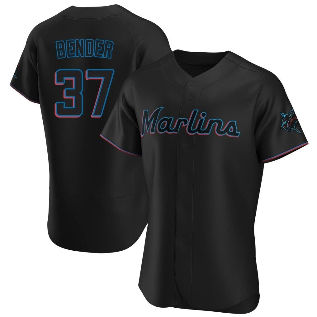 Boles M.Marlins #37 Anthony Bender Player Black Home Limited Elite Stitched Jerseys