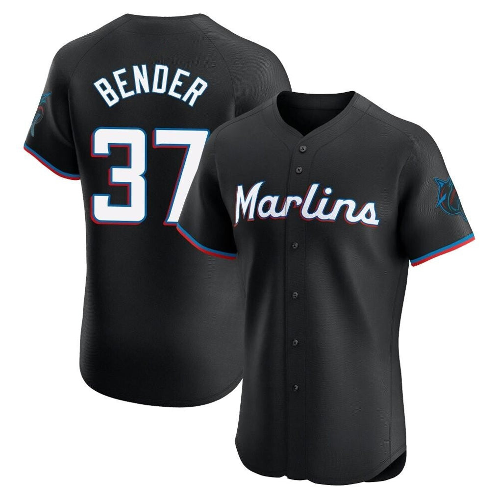 Boles M.Marlins #37 Anthony Bender Player Black Vapor Home Limited Elite Stitched Jerseys