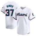 Boles M.Marlins #37 Anthony Bender Player White  Home Limited Stitched Jerseys