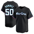 Boles M.Marlins #50 Agustin Ramirez Player Black  Home Limited Stitched Jerseys