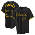 Boles M.Marlins #50 Agustin Ramirez Player Black Snake Skin City Home Game Stitched Jerseys