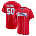 Boles M.Marlins #50 Agustin Ramirez Player Red City Connect Home Limited Elite Stitched Jerseys