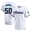 Boles M.Marlins #50 Agustin Ramirez Player White  Home Limited Stitched Jerseys