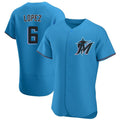 Boles M.Marlins #6 Otto Lopez Player Blue Home Limited Elite Stitched Jerseys