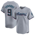 Boles M.Marlins #9 Xavier Edwards Player Gray Home Limited Stitched Jerseys