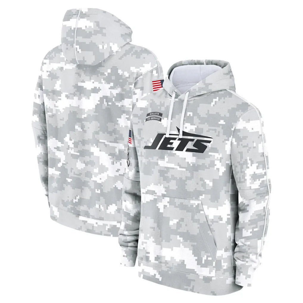 Boles NY.Jets Arctic Camo Salute to Service Pullover Hoodies Limited Game Blank Player Stitched Jerseys
