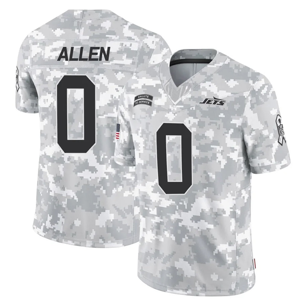 Boles NY.Jets #0 Braelon Allen Player Arctic Camo Salute to Service Limited Game Stitched Jerseys