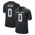 Boles NY.Jets #0 Braelon Allen Player Stealth Black Home Game Stitched Jerseys