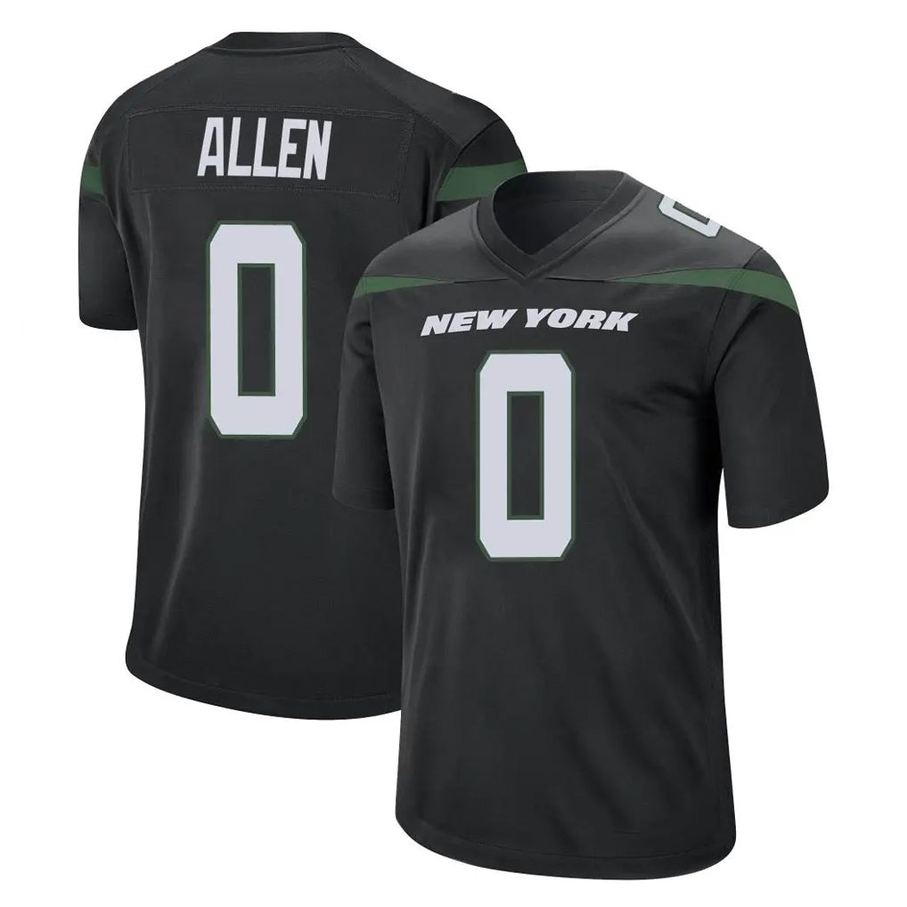 Boles NY.Jets #0 Braelon Allen Player Stealth Black Home Game Stitched Jerseys