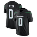 Boles NY.Jets #0 Braelon Allen Player Stealth Black Limited Vapor Home Game Stitched Jerseys