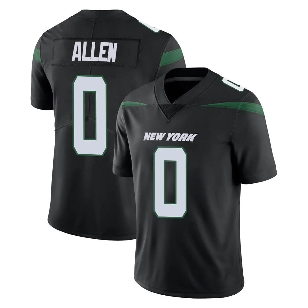 Boles NY.Jets #0 Braelon Allen Player Stealth Black Limited Vapor Home Game Stitched Jerseys