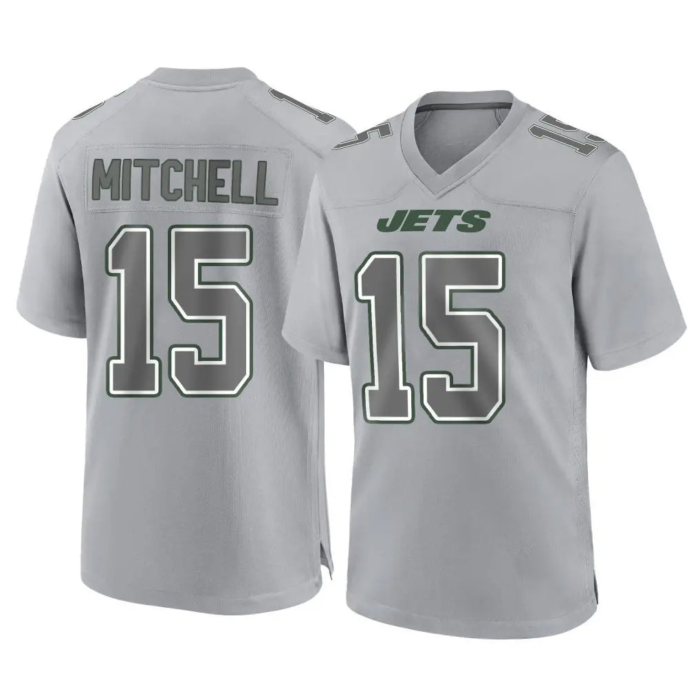 Boles NY.Jets #15 Adonai Mitchell Player Gray Limited Atmosphere Fashion Home Game Stitched Jerseys
