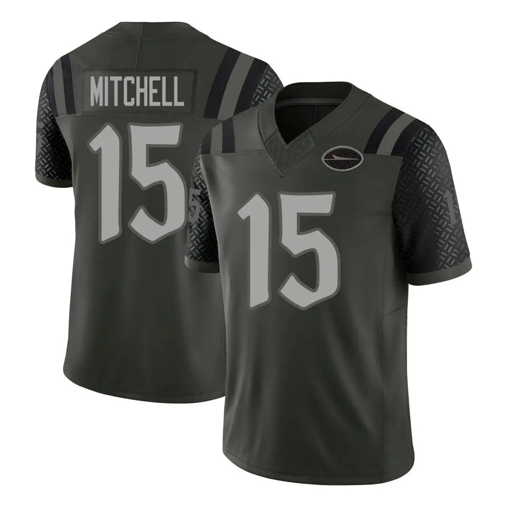 Boles NY.Jets #15 Adonai Mitchell Player Green Limited 2025 Rivalries Collection Home Game Stitched Jerseys
