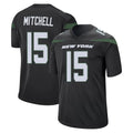 Boles NY.Jets #15 Adonai Mitchell Player Stealth Black Home Game Stitched Jerseys