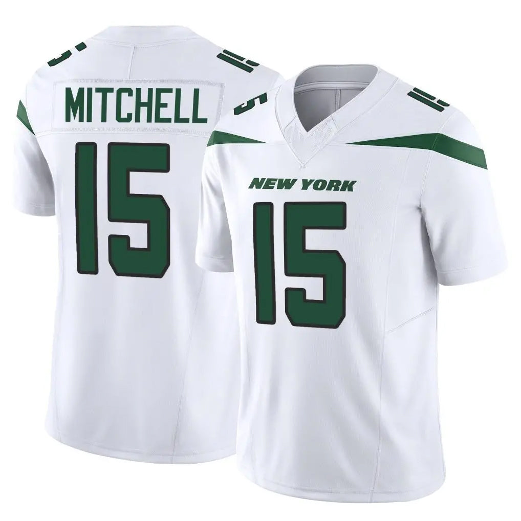 Boles NY.Jets #15 Adonai Mitchell Player White Limited Vapor F.U.S.E. Home Game Stitched Jerseys