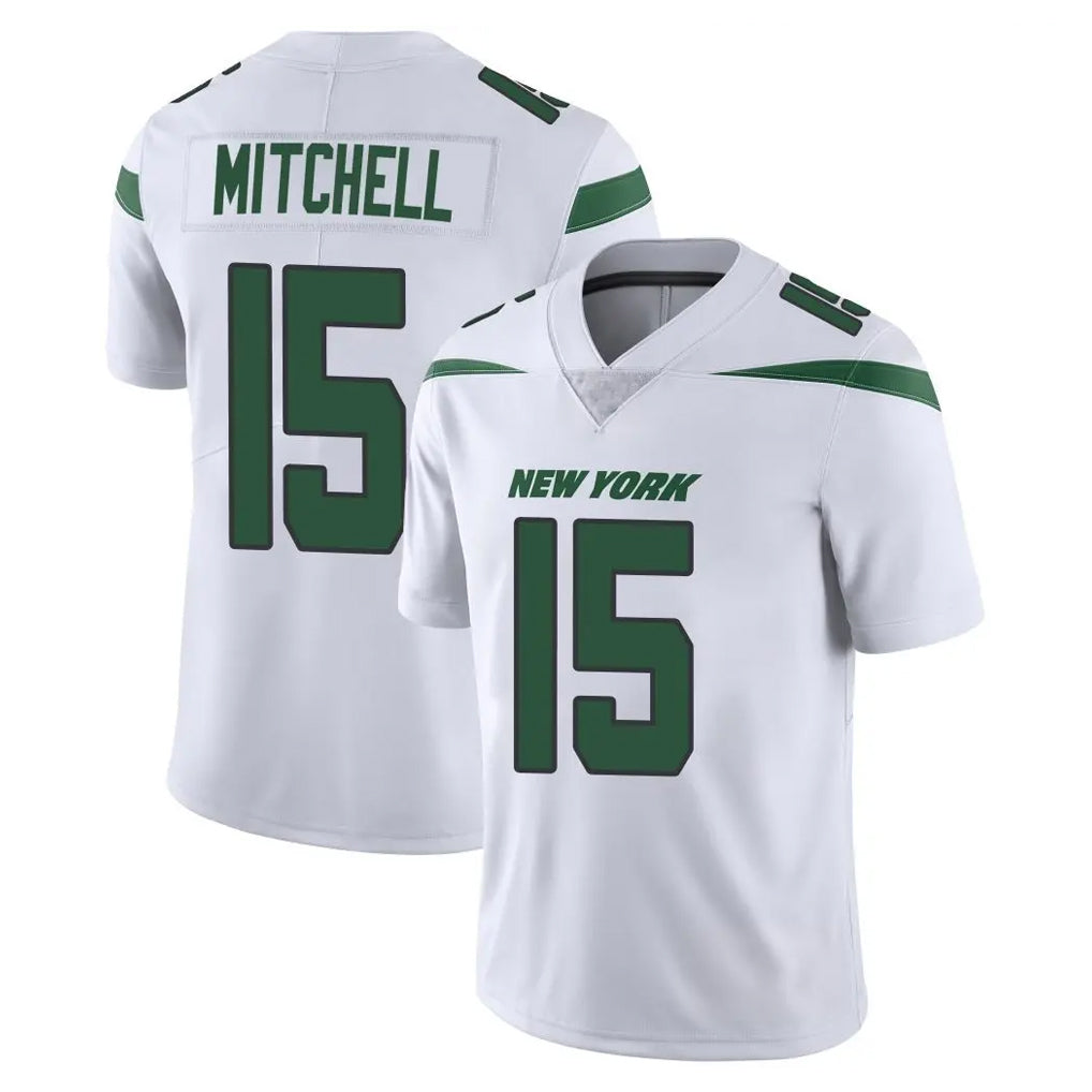 Boles NY.Jets #15 Adonai Mitchell Player White Spotlight Limited Vapor Home Game Stitched Jerseys