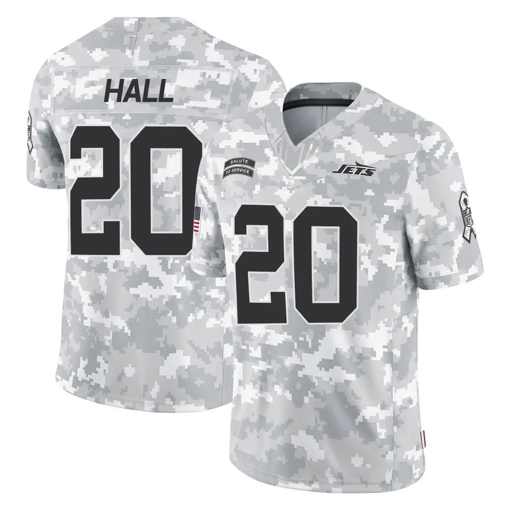 Boles NY.Jets #20 Breece Hall Player Arctic Camo Salute to Service Limited Game Stitched Jerseys