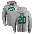 Boles NY.Jets #20 Breece Hall Player Gray LOGO Pullover Hoodies Limited Game Stitched Jerseys
