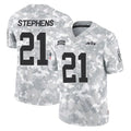 Boles NY.Jets #21 Brandon Stephens Player Arctic Camo Salute to Service Limited Game Stitched Jerseys