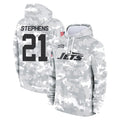 Boles NY.Jets #21 Brandon Stephens Player Arctic Camo Salute to Service Pullover Hoodies Limited Game Stitched Jerseys