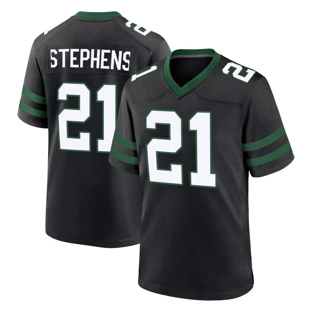 Boles NY.Jets #21 Brandon Stephens Player Black Legacy Home Game Stitched Jerseys