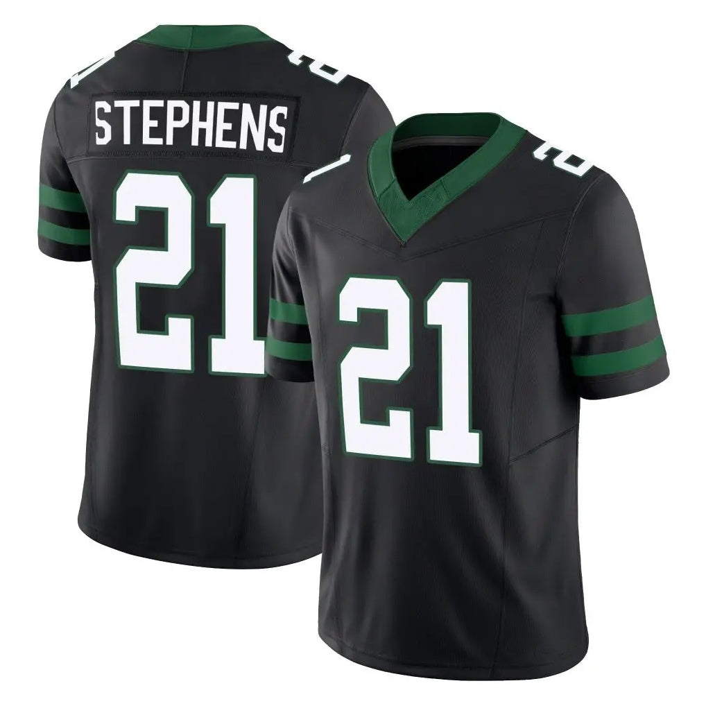 Boles NY.Jets #21 Brandon Stephens Player Black Limited Legacy Vapor F.U.S.E. Home Game Stitched Jerseys