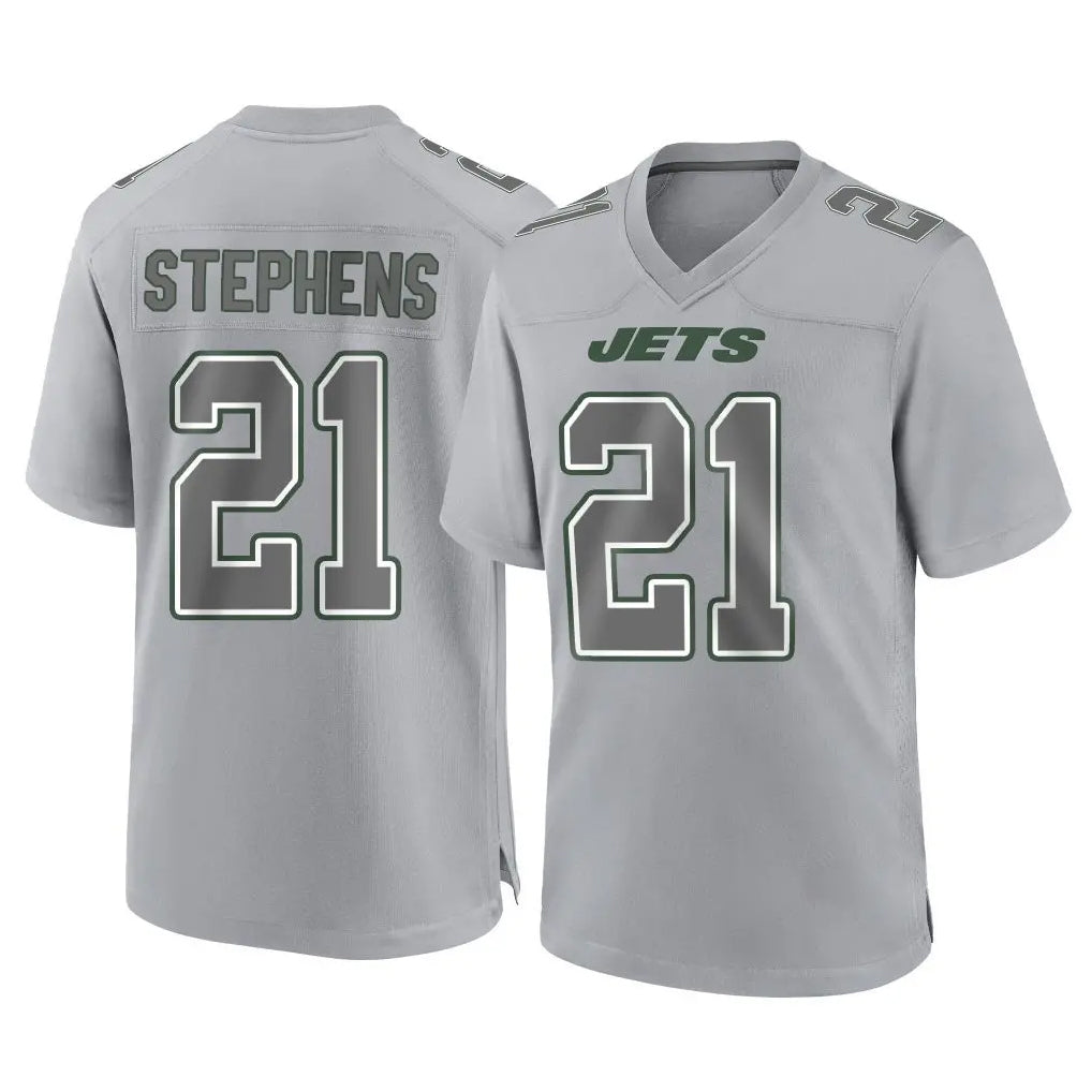 Boles NY.Jets #21 Brandon Stephens Player Gray Limited Atmosphere Fashion Home Game Stitched Jerseys