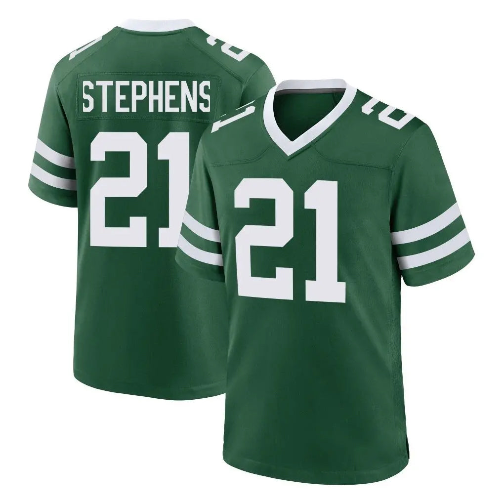 Boles NY.Jets #21 Brandon Stephens Player Green Legacy Home Game Stitched Jerseys
