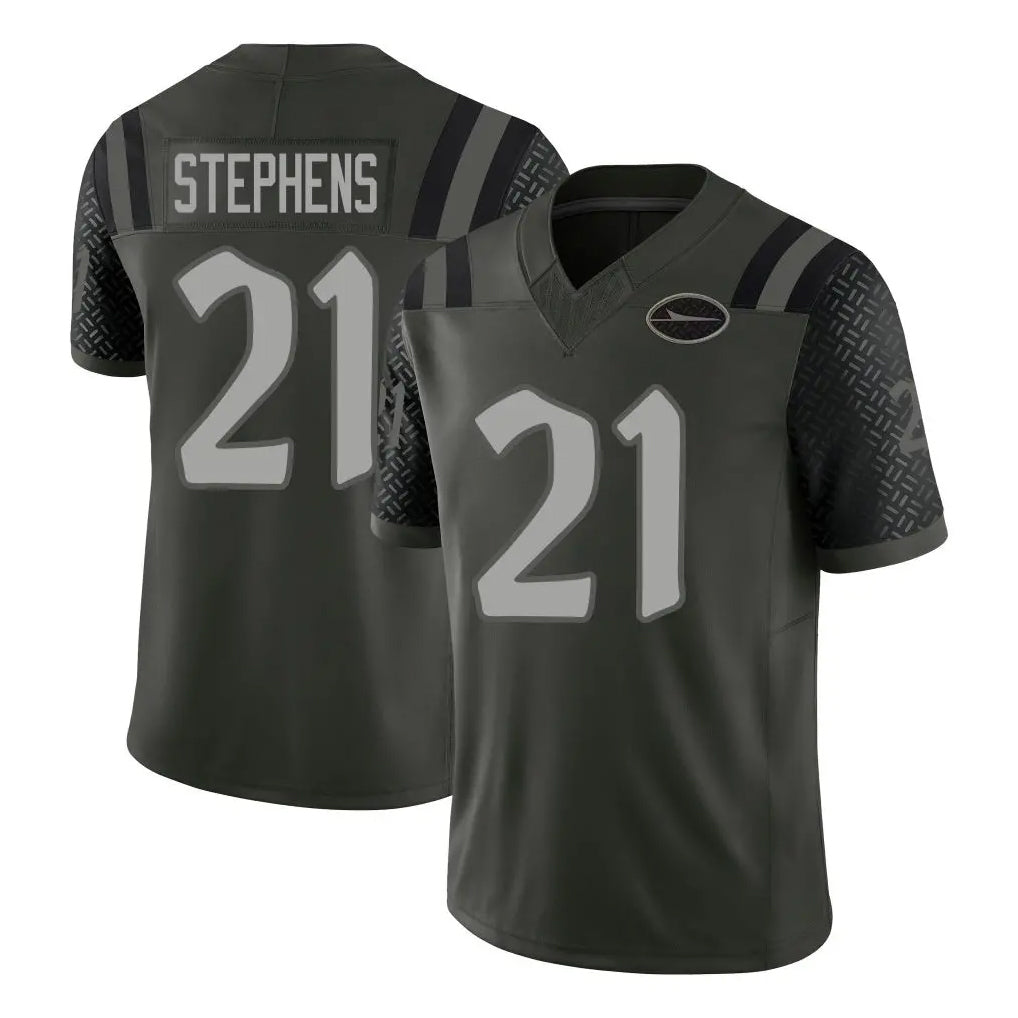 Boles NY.Jets #21 Brandon Stephens Player Green Limited 2025 Rivalries Collection Home Game Stitched Jerseys