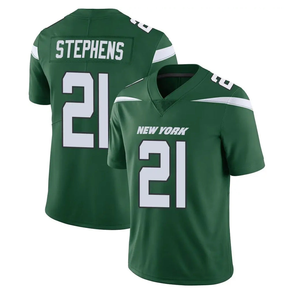 Boles NY.Jets #21 Brandon Stephens Player Green Limited Vapor Home Game Stitched Jerseys