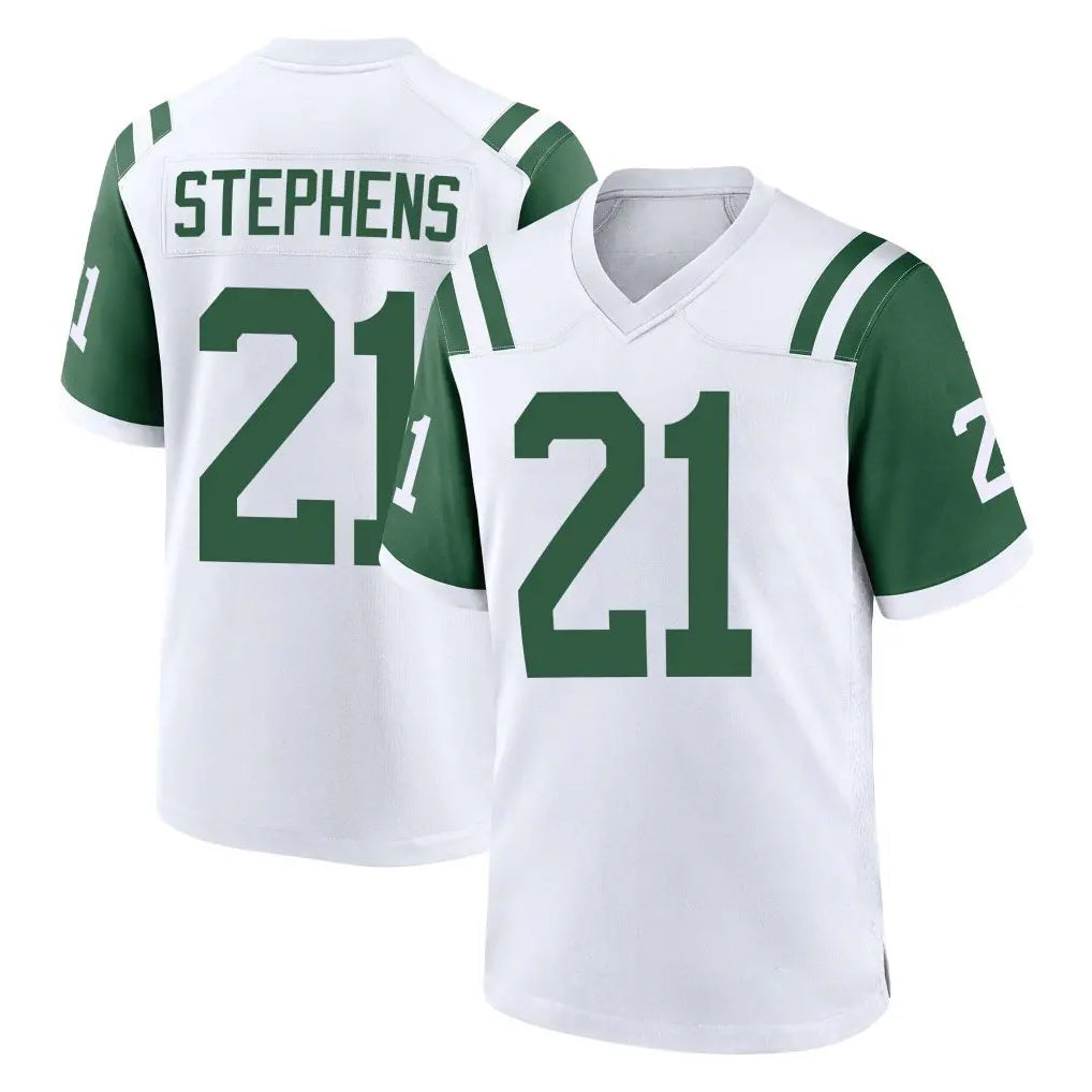 Boles NY.Jets #21 Brandon Stephens Player White Classic Home Game Stitched Jerseys