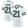 Boles NY.Jets #21 Brandon Stephens Player White Legacy Home Game Stitched Jerseys