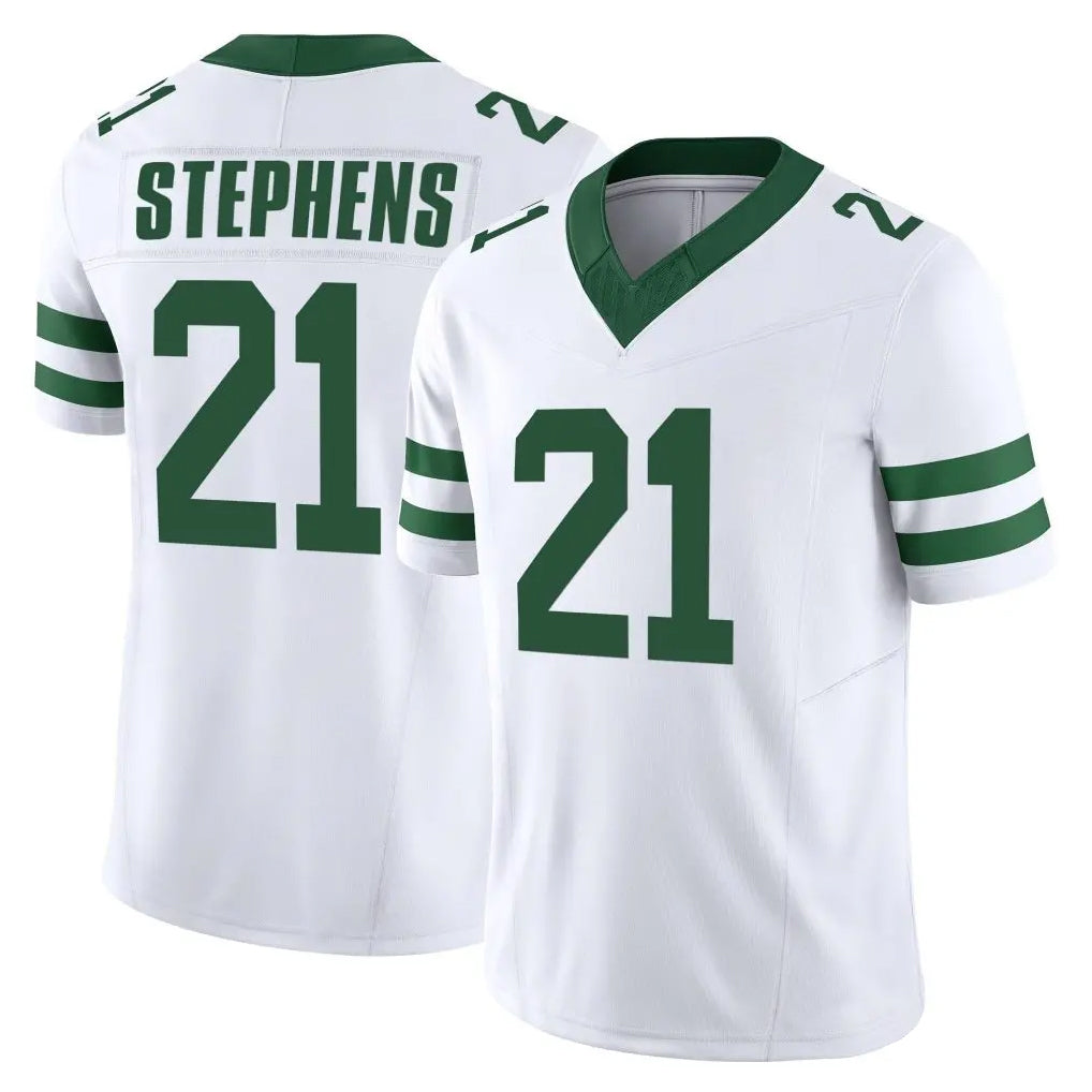 Boles NY.Jets #21 Brandon Stephens Player White Legacy Limited Vapor F.U.S.E. Home Game Stitched Jerseys