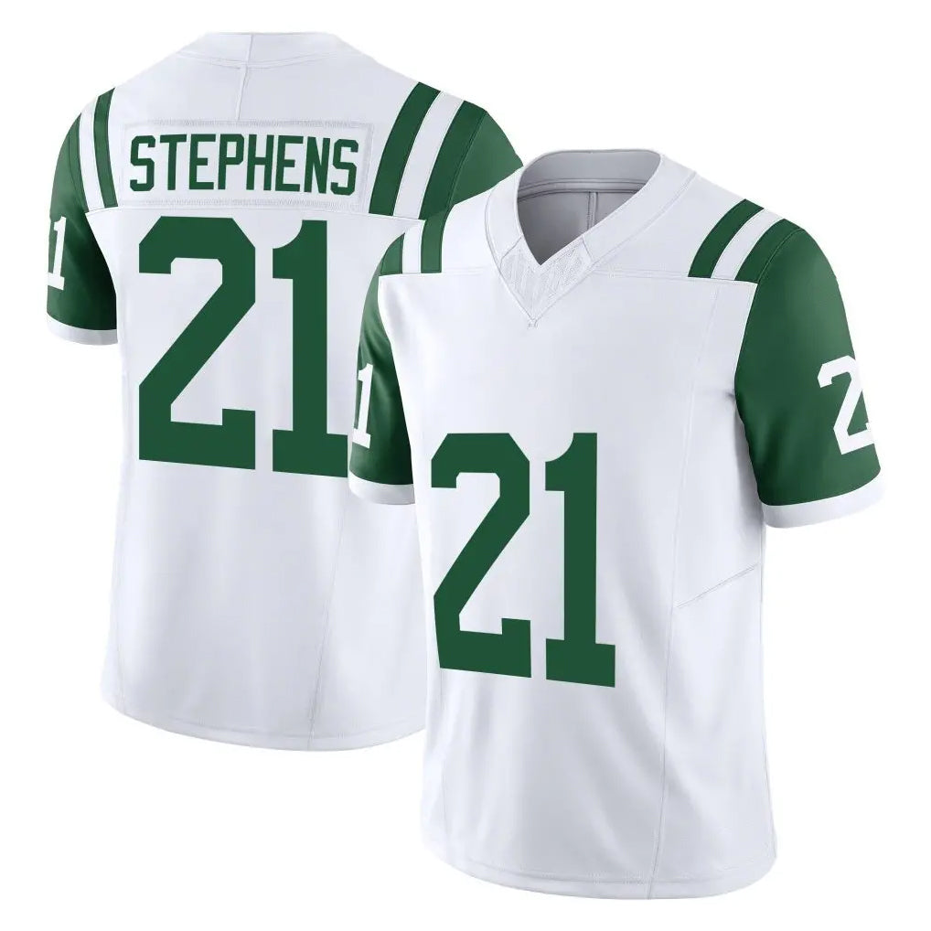 Boles NY.Jets #21 Brandon Stephens Player White Limited Classic Vapor F.U.S.E. Home Game Stitched Jerseys