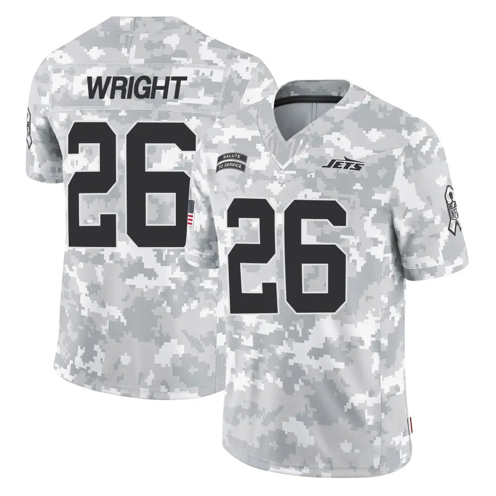 Boles NY.Jets #26 Nahshon Wright Player Arctic Camo Salute to Service Limited Game Stitched Jerseys