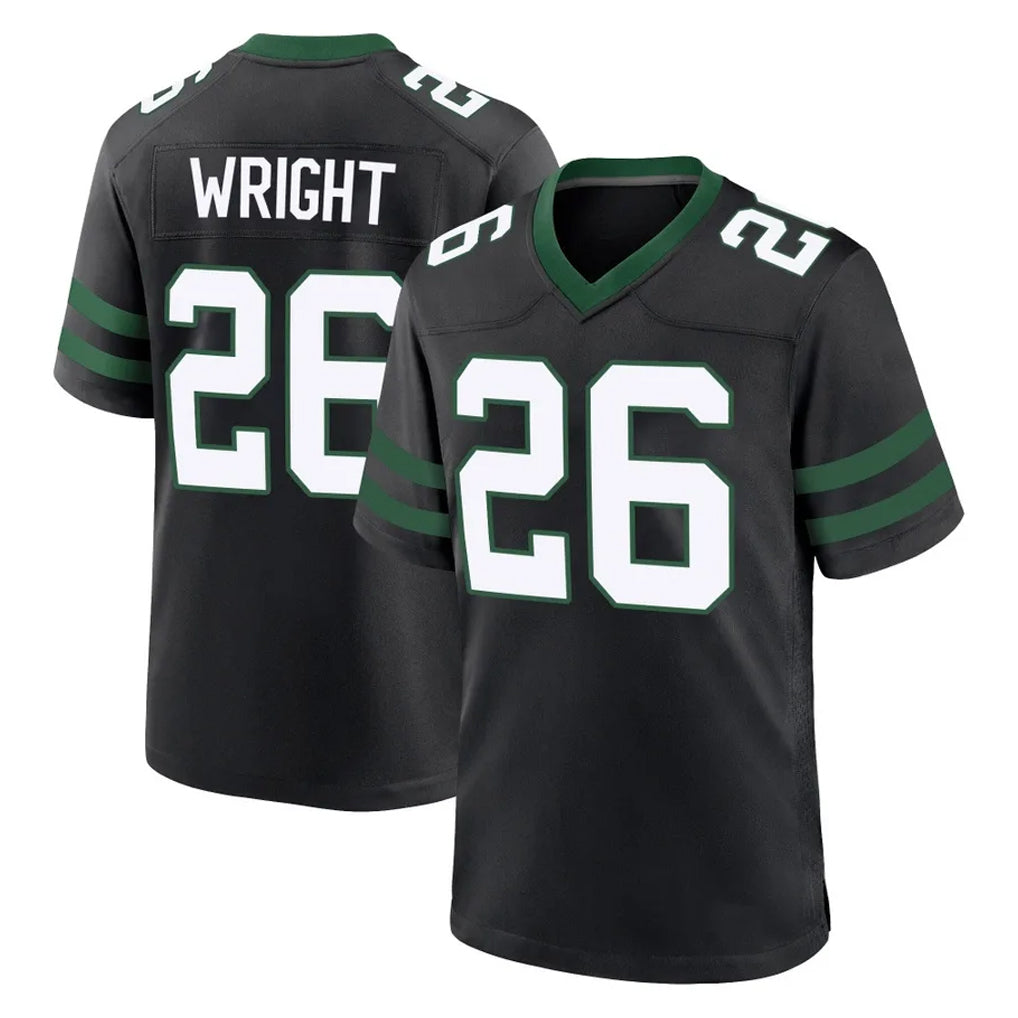 Boles NY.Jets #26 Nahshon Wright Player Black Legacy Home Game Stitched Jerseys