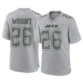 Boles NY.Jets #26 Nahshon Wright Player Gray Limited Atmosphere Fashion Home Game Stitched Jerseys