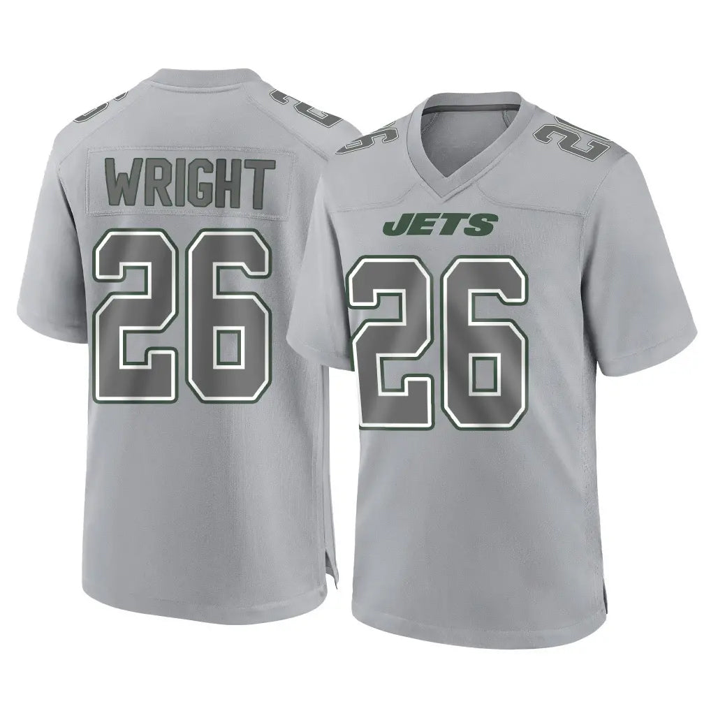 Boles NY.Jets #26 Nahshon Wright Player Gray Limited Atmosphere Fashion Home Game Stitched Jerseys