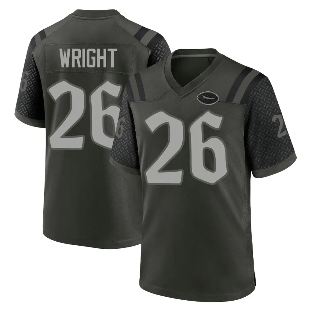 Boles NY.Jets #26 Nahshon Wright Player Green 2025 Rivalries Collection Home Game Stitched Jerseys