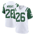 Boles NY.Jets #26 Nahshon Wright Player White Classic Home Game Stitched Jerseys