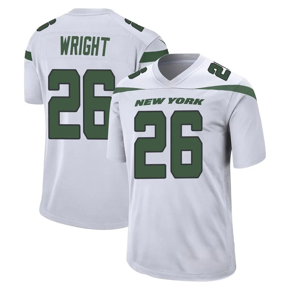Boles NY.Jets #26 Nahshon Wright Player White Spotlight Home Game Stitched Jerseys