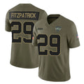Boles NY.Jets #29 Minkah Fitzpatrick Player Olive 2025 Salute To Service Limited Stitched Jerseys
