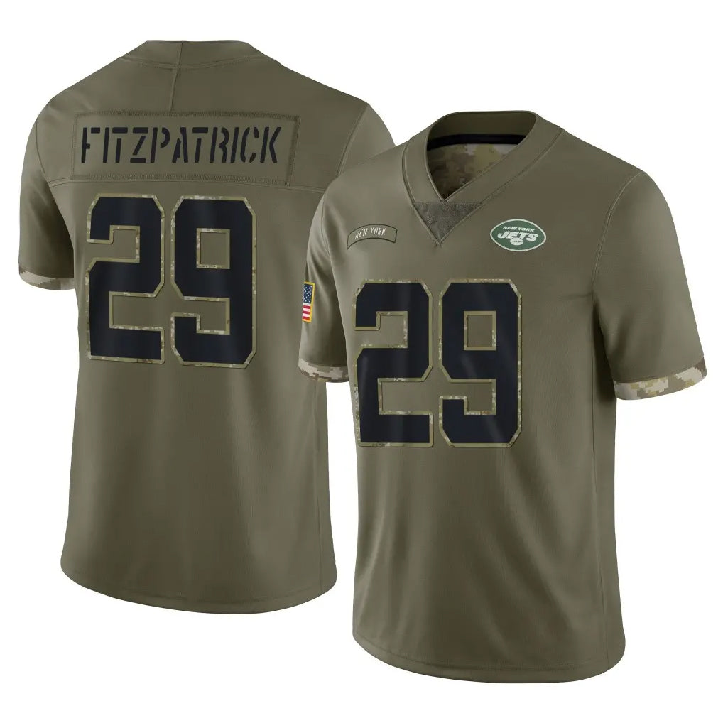 Boles NY.Jets #29 Minkah Fitzpatrick Player Olive Salute To Service Limited Stitched Jerseys