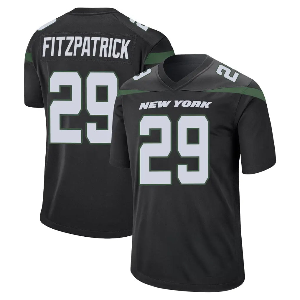 Boles NY.Jets #29 Minkah Fitzpatrick Player Stealth Black Home Game Stitched Jerseys