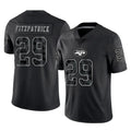 Boles NY.Jets #29 Minkah Fitzpatrick Player Stealth Black Limited Reflective Home Game Stitched Jerseys