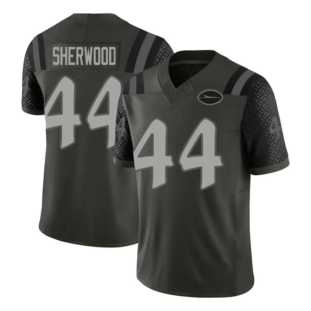 Boles NY.Jets #44 Jamien Sherwood Player Green Limited 2025 Rivalries Collection Home Game Stitched Jerseys